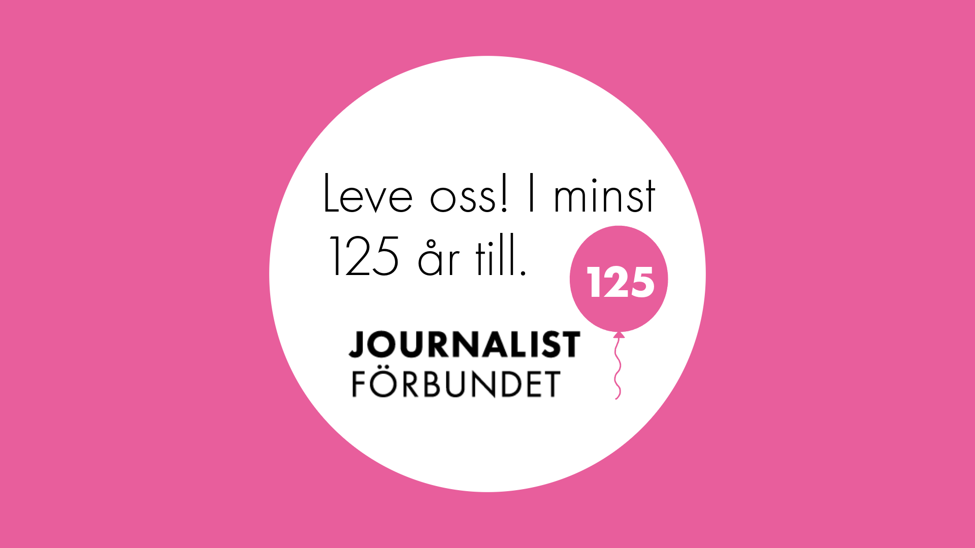 Journalistförbundet 125 år