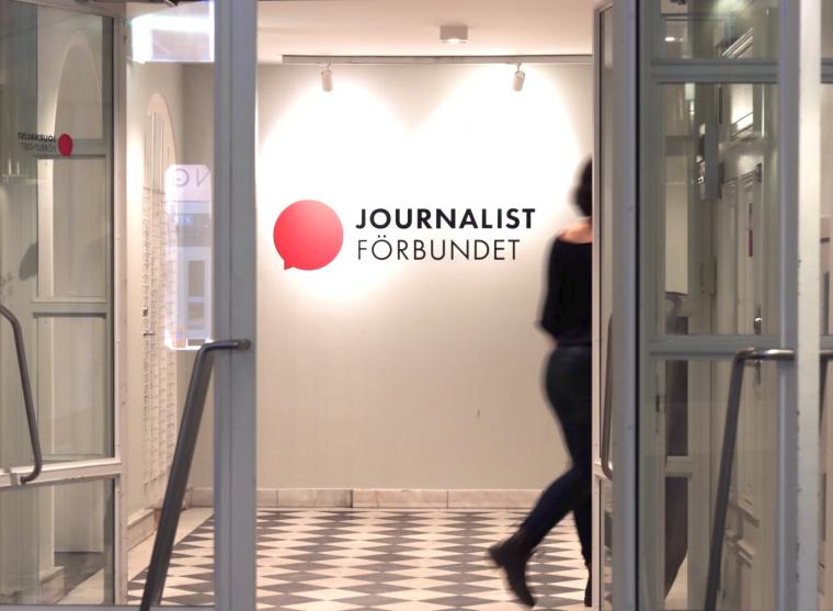 Entrén till Journalistförbundets kansli
