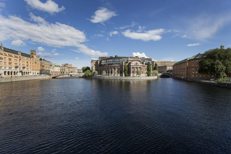 Riksdagshuset och Rosenbad
