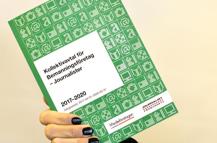 Bild på ett kollektivavtal för avtalsområdet bemanning