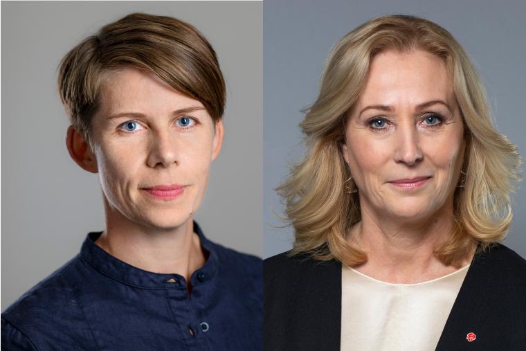 Ulrika Hyllert och Jeanette Gustafsdotter