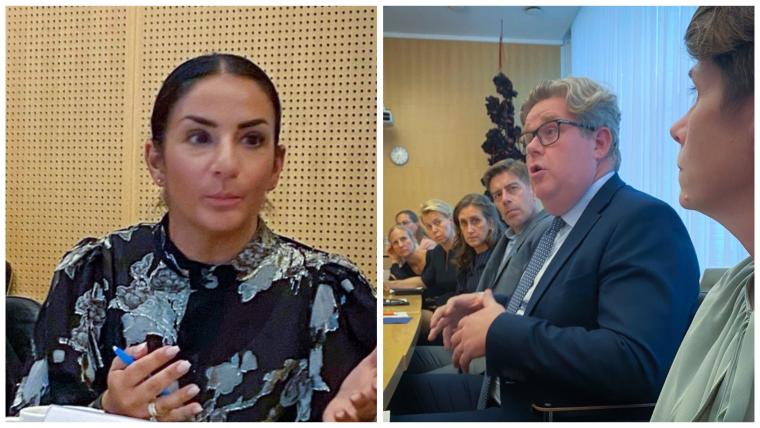 Bilder från rundabordssamtal med Parisa Liljestrand och Gunnar Strömmer