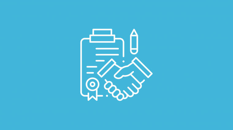 Handskakning och ett avtal